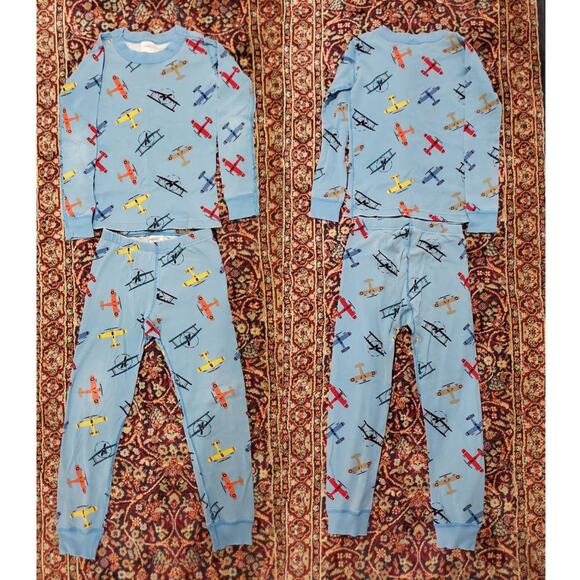 Hanna Andersson Lot of 7 Organic Cotton Printed Pajama Sets Size 6-7 Long Sleeve - Picture 7 of 14